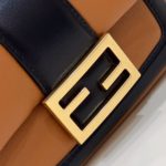 Fendi Baguette Chain Brown and Black Bag For Woman 19cm/7.5in