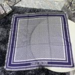 Dior D-Cannage 90 Square Scarf Blue 35in/90cm