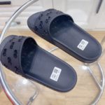 Gucci Women's Rubber GG Slide Sandals Black For Women ‎573922 JDR00 1000