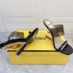 Fendi First Black Transparent High-Heeled Sandals For Women