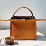 Fendi Peekaboo X-Lite Tote Medium Brown Bag For Woman 30cm/12in