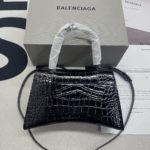 Balenciaga Hourglass Small Handbag In Black, For Women, Women's Bags 9in/23cm