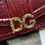 Dolce & Gabbana Print DG Girls Bag Burgundy For Women 10.6in/27cm DG
