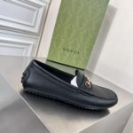 Gucci Men's Loafers With Web Details Black For Men 6246981XH101066