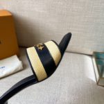 Louis Vuitton Women's Lock It Mule Black For Women LV 2.2in/5.5cm