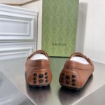 Gucci Men's Loafers With Web Details Brown For Men 6246981