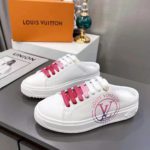 Louis Vuitton Women's Time Out Open-Back Sneaker Fuchsia Pink For Women LV 1AA1CD