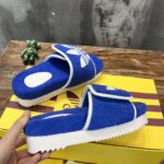 Gucci x Adidas Men's Sandal With Platform And GG Blue For Men 702412 UU010 4160