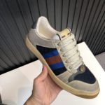 Gucci Women's GG Screener Distressed White Blue For Women 546551 99W20 4368