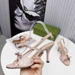 Gucci Women's Sandal With Crystals Pink For Women GG 674785 CQXH0 5864