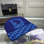 Dior Pompom Beanie In Blue
