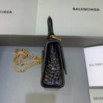 Balenciaga Hourglass Mini Handbag With Chain In Black, For Women, Women's Bags 4.7in/12cm