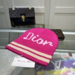 Dior Pompom Beanie In Pink