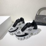 Prada Cloudbust Thunder Sneakers White/Black For Women 2.4in/60mm PRD