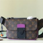 Louis Vuitton S-Lock Sling Monogram Macassar Purple For Men, Men's Bags, Crossbody Bags 8.3in/21cm LV M46245