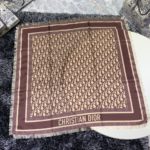 Dior Oblique 90 Square Scarf Brown 35in/90cm