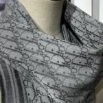 Dior Oblique Scarf Grey 79in/200cm