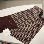 Dior Oblique Stole Scarf Brown 71in/180cm
