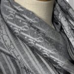 Dior Oblique Scarf Grey 79in/200cm