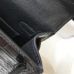Hermes Mini Kelly 19 Black Silver Toned Hardware Bag For Women, Women's Handbags, Shoulder Bags 7.5in/19cm