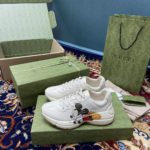 Gucci x Disney Women's Rhyton Sneaker With Mickey Mouse White Ivory For Women 602049 DRW00 9522