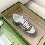 Gucci Men's GG Sneaker Green And Gray Supreme For Men 700641 UPG90 1282
