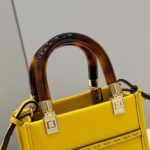 Fendi Sunshine Shopper Yellow Mini Bag For Woman 13cm/5in