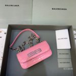 Balenciaga Gossip Small On Chain Shoulder Bag Pink, For Women, Women's Bags 7.4in/19cm