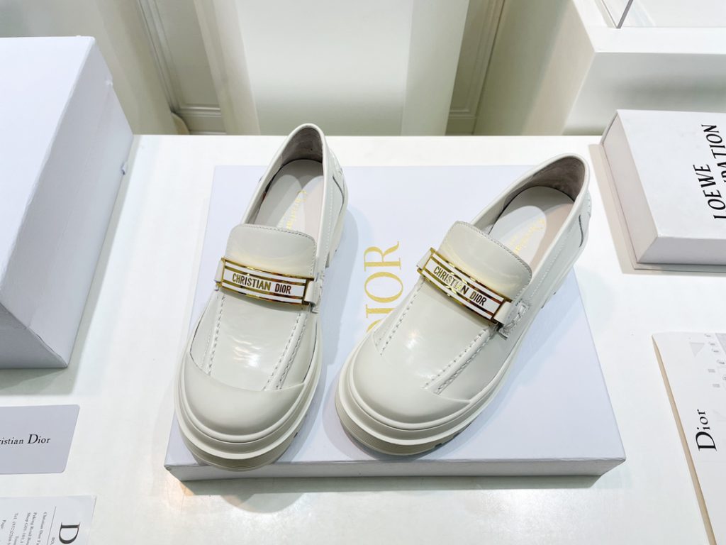 Christian Dior Women's Dior Code Loafer White For Women CD