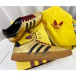Gucci x Adidas Women's Gazelle Sneaker Metallic Gold For Women 707847 AAA2M 8043
