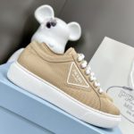Prada Macro Re-Nylon And Brushed Sneakers Brown For Women 1.2in/30mm PRD