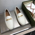 Gucci Men's Loafer With Interlocking G Horsebit White For Men ‎655519-1XO00-9022