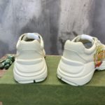 Gucci Women's Rhyton Sneaker With Cat Print Ivory White For Women ‎699293 DRW00 9522