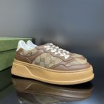 Gucci Men's GG Sneaker Brown And Beige For Men 676092 UPG20 2866
