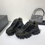 Prada Cloudbust Thunder Sneakers Green/Black For Women 2.4in/60mm PRD