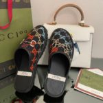 Gucci Men's GG Slipper With Horsebit Black For Men GG Shoes 694249