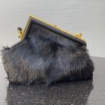 Fendi First Small Black Fox Fur Bag For Woman 26cm/10in