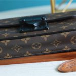 Louis Vuitton S-Lock Sling Monogram Macassar Black For Men, Men's Bags, Crossbody Bags 8.3in/21cm LV M45807