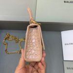 Balenciaga Hourglass Mini Handbag With Chain In Beige, For Women, Women's Bags 4.7in/12cm