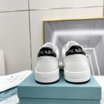 Prada Downtown Perforated Sneakers White/Black For Women 1.2in/30mm PRD 1E792M_3LJ6_F0964_F_030