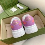 Gucci Men's GG Sneaker Pink And Purple Supreme For Men ‎‎670408 UPG90 5471