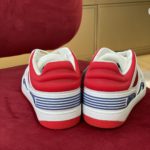 Gucci Men's Sneaker Gucci Basket Donna White Red Demetra For Men ‎697882 2SHJ0 9090