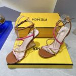 Fendi First Pink Nappa High-Heeled Sandals For Women 8X8274AHIUF1GZU