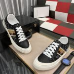 Gucci Men's GG Embroidery Sneaker With Web Black For Men