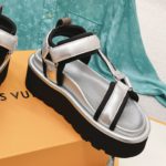 Louis Vuitton Women's Pool Pillow Flatform Comfort Sandal Sliver For Women LV 1AACHA