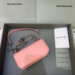 Balenciaga Gossip Small On Chain Shoulder Bag Light Pink, For Women, Women's Bags 7.4in/19cm