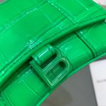 Balenciaga Hourglass Mini Handbag With Chain In Green, For Women, Women's Bags 4.7in/12cm