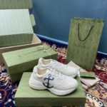 Gucci Women's Rhyton Sneaker With Anchor White Ivory For Women 576052