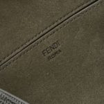 Fendi Baguette Chain Midi Green FF Fabric Bag For Woman 14.5cm/6in 8BR793AHW5F1F2L