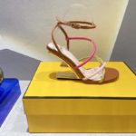 Fendi First Pink Nappa High-Heeled Sandals For Women 8X8274AHIUF1GZU